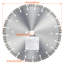 Diamond Blade, 12inch/300mm Concrete Saw Blade Wet or Dry, 0.47inch/12mm Wavy Teeth Diamond Segment Blade, Universal 1 inch/25.4 mm Center Hole Diameter, for Concrete Cement Board Tile Brick