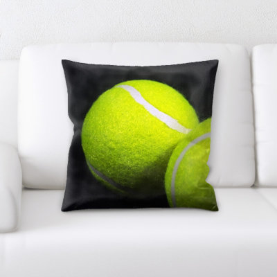 Habib Tennis Ball Throw Pillow