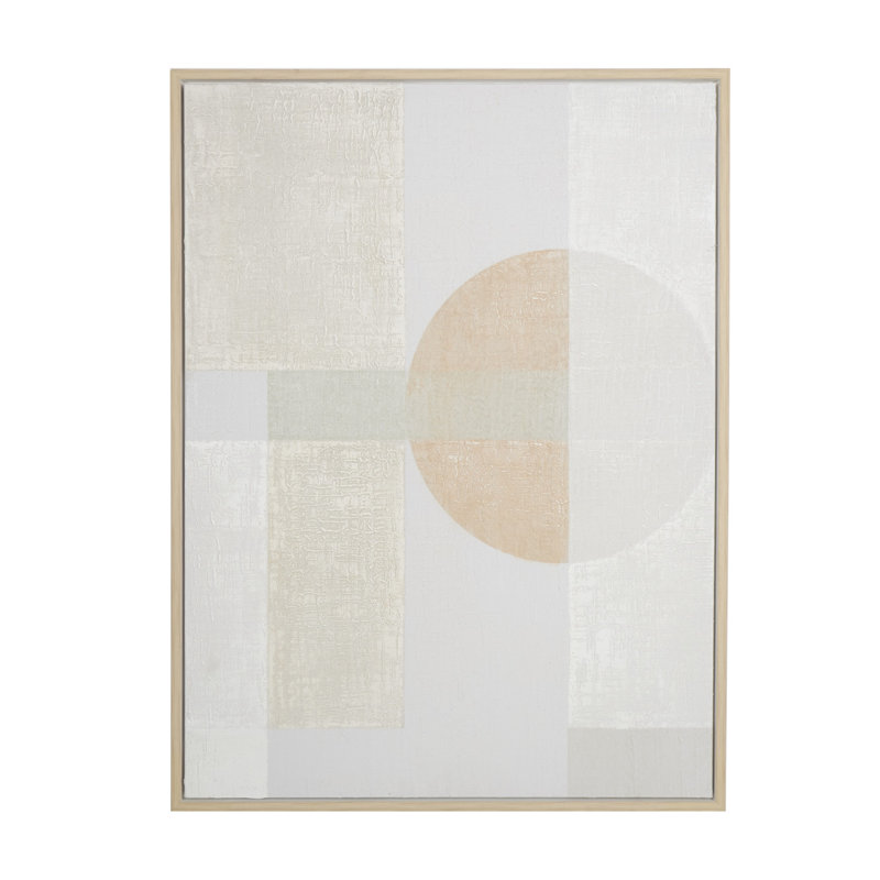 «Minimalist Mid Century Modern Abstract - Floater Frame», impression sur toile