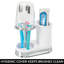 Porte-dentifrice et porte-brosse à dents avec tasse, organisateur de comptoir de meuble-lavabo (blanc)