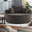 Pas de chaises d'appoint sans assemblage, chaise-lit moderne en chenille de 55 pouces pour la maison