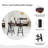 Swivel Solid Wood Adjustable Height Counter Stool with Steel Frame-1005483028