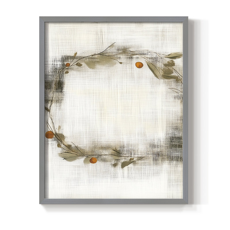 «Christmas Holiday Art DCCLxxvii», reproduction d'art encadrée - bois massif, Gris, H 11 po x l 9 po