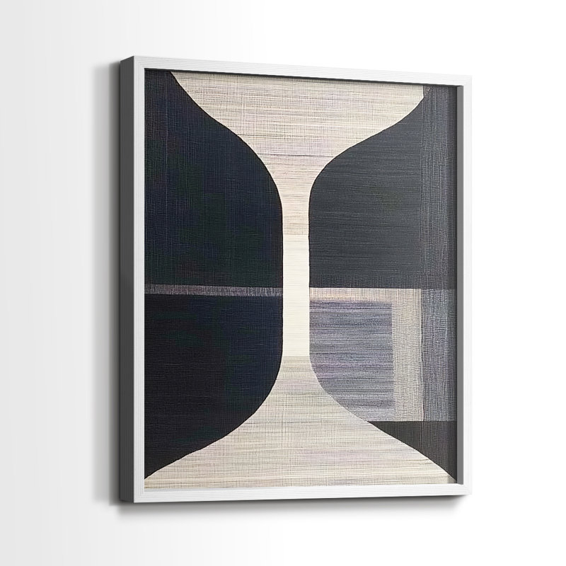 "ABSTRACT Series DCL XXVII" par J Paul, Blanc / Blanc, H 11 po x l 9 po