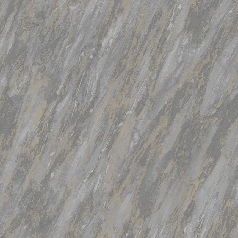 Papier peint Glint Luxe Marble, Gris foncé