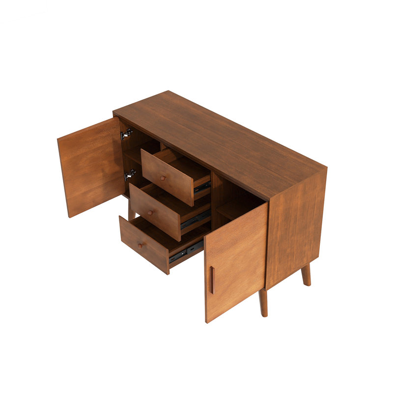 47" X 16" Mid Century Modern Sideboard Buffet Cabinet With Storage for Kitchen Dining Living Room, Accent Console Table