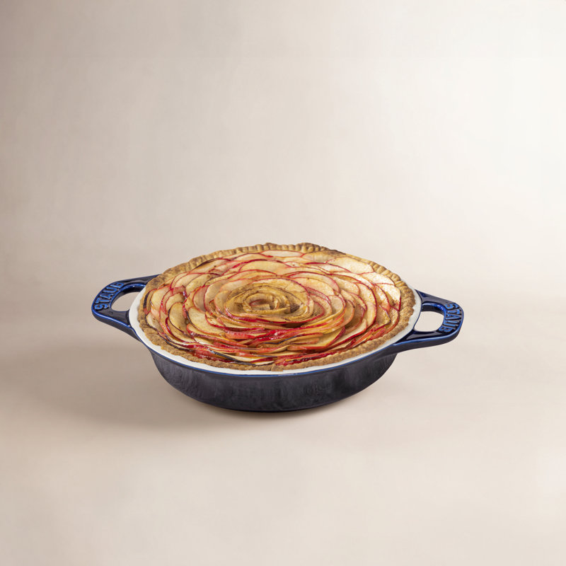 Staub Ceramic 9-inch Pie Dish, Dark Blue