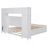 Exquisite Wooden Bed With Integrated Cabinet, Shelf, And Sockets, Offering Ample Storage And Modern Convenience For A Comfortable Bedroom-11580596