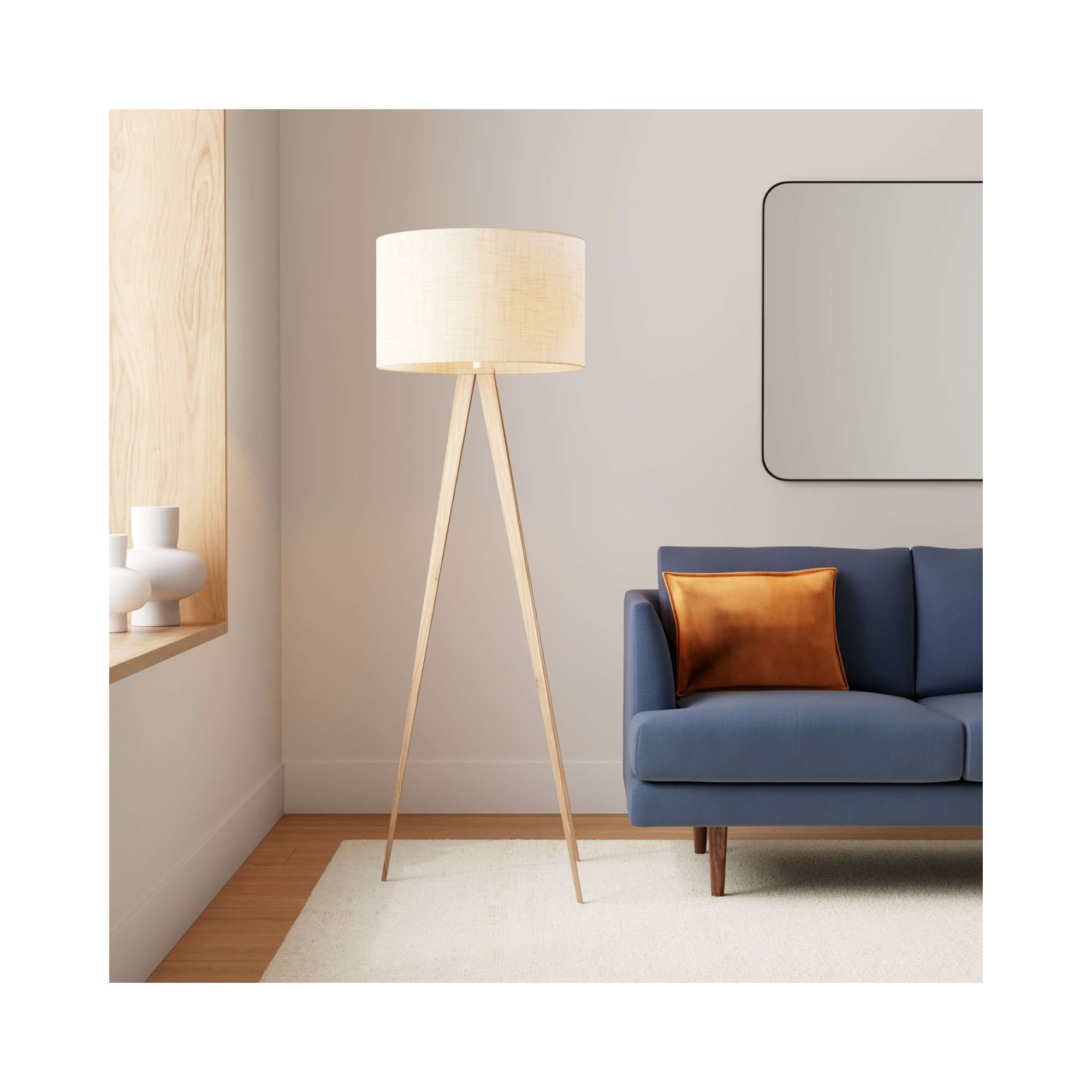 Cas 60.25'' Dimmable Floor Lamp