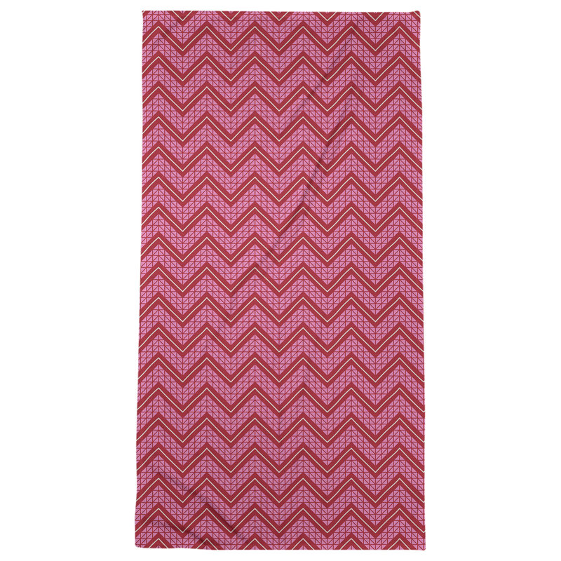 Bath Towel, Pink/Red, Poly/Cotton