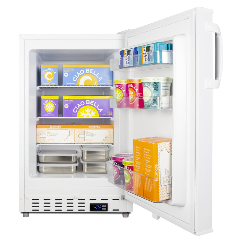 2.68 Cubic Feet Undercounter Upright Freezer with Adjustable Temperature Controls