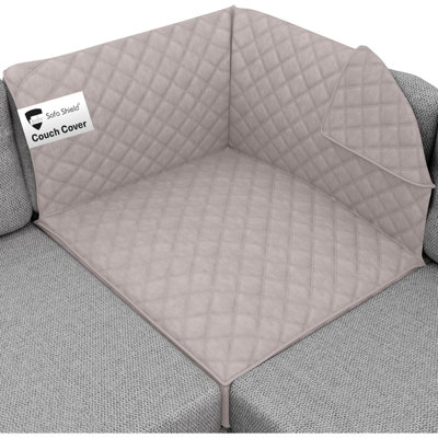 Patented Sectional Couch Slip Cover, Cushion Protector, Reversible Stain And Dog Tear Resistant Slipcover,  Seat, Washable Covers For Dogs Pets