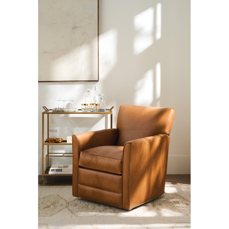 Times Square Leather Swivel Recliner