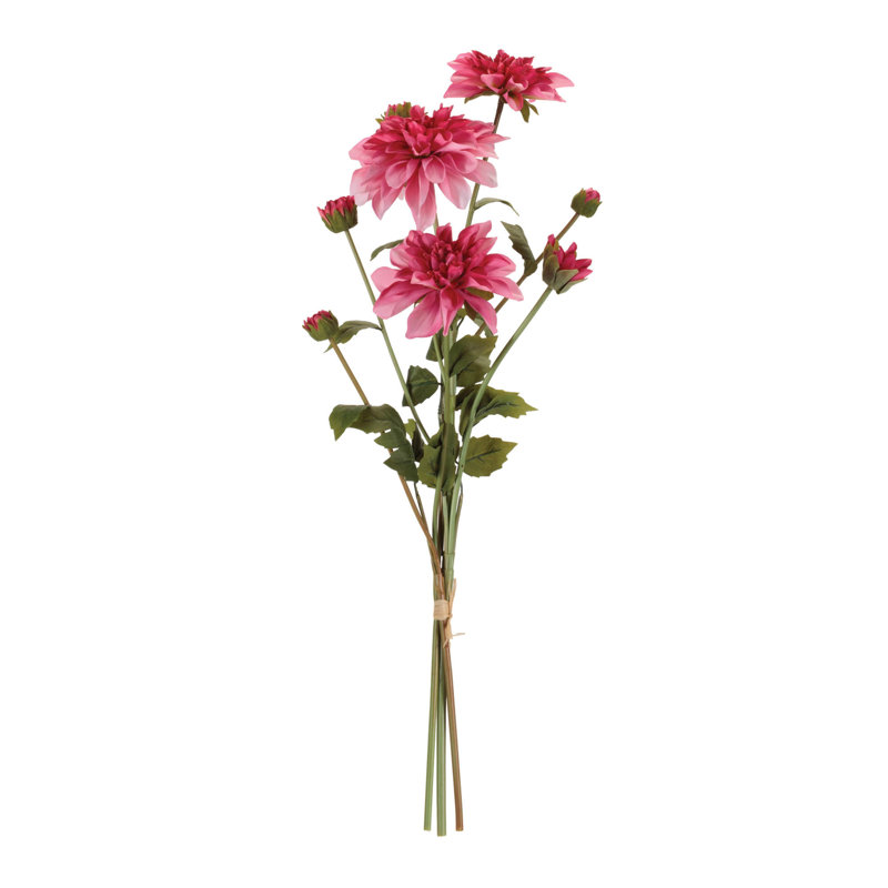 Ensemble de fleurs Dahlia (ensemble de 2), Rose, vert