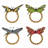 Meadow Walk Butterfly Napkin Ring Assorted