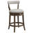  Ruxban 26" Swivel Counter Stool, Weathered Oak, Sand Fabric Seat-427995410