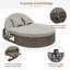 140.5cm Wide Curved Steel Patio Daybed