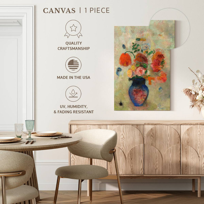 Grand vase Harnek avec fleurs 1912, H 39 po x l 26 po