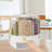 Chekesha 6-Grid Rotating Food Dispenser with Lid-982363606