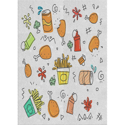 Tapis orange Robbins