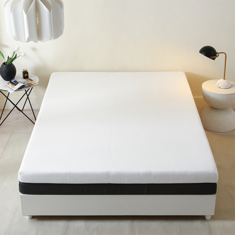 Foldable Memory Foam Mattress with Washable Cover for Camping, Single Twin, 4"