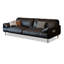 Causeuse-coussin standard en cuir véritable noir-105586244-105586247