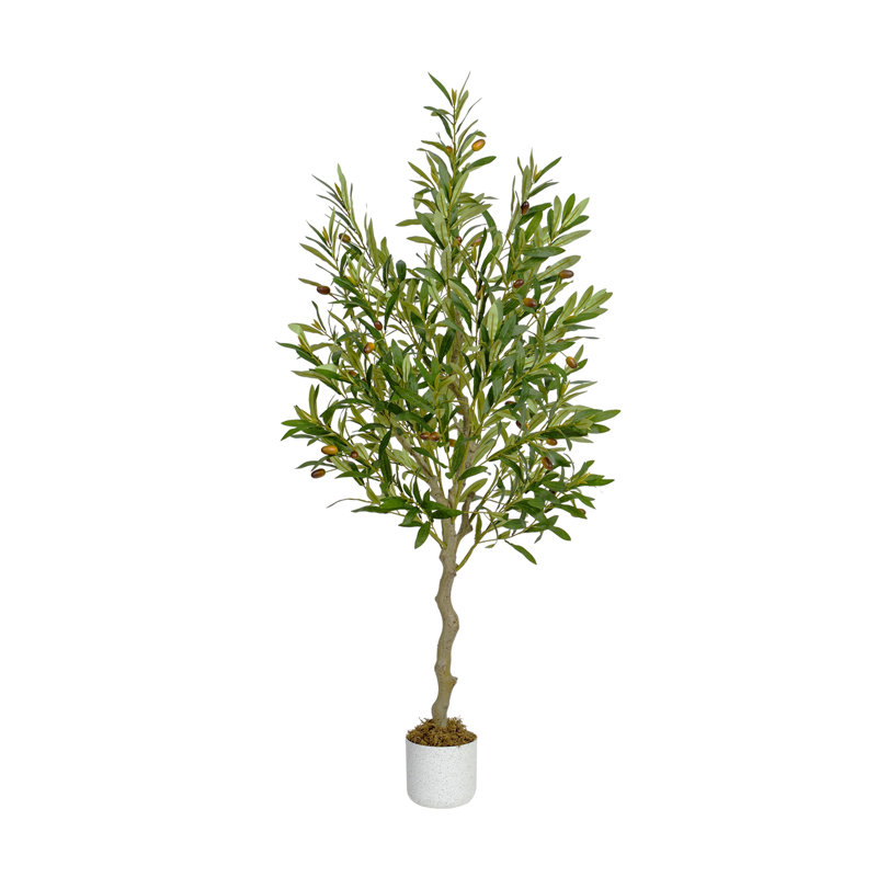 Andreita Faux Olive Tree in Pot, 120cm H  x 30cm W  x 30cm D