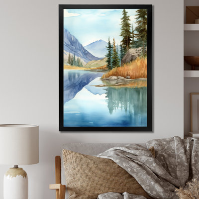 «Autumn Lake Reflections I», reproduction sur toile