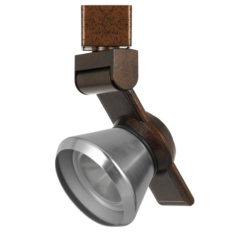Tête de luminaire de rail del, Acier brossé, Rouille