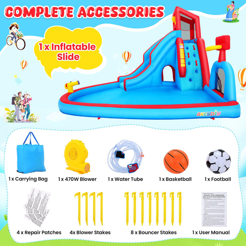 Inflatable Bounce House Water Slide