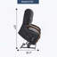 Fauteuil inclinable Power Lift avec accoudoirs en bois massif, massage thermique et mécanisme de mouvement robuste-294241331
