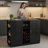 Versatile Kitchen Island With Drop Leaf, Power Outlet, Wine Bar, Bottle Rack, And Glass Holder, For Multi-Functional Use And Storage.-927789739