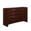Ensemble de chambre 5 pièces Lucille Merlot-1198435442