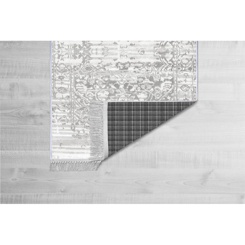 Tapis de couloir luxueux, tissu 100% velours, 2,6 x 9,8 pi | Antibactérien et antidérapant | Poils de 0,4 po de hauteur, lavable à la machine | Conception tissée durable avec impression numérique 3D | Parfait pour les vestibules et les salons