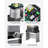 1200W Electric Sliding Gate Opener 5732lbs Chain Drive Infrared Sensor 2 Remotes