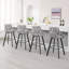 Tabouret de comptoir pivotant rembourré en lin de 30 po avec dossier haut (ensemble de 4)-423412559-423412593-423412558