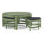 Raffles Rattan Cocktail Table with Benches-71441857-71441903