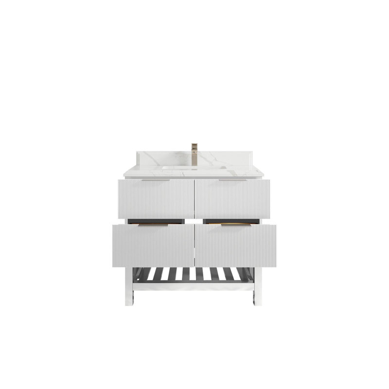 Meuble-lavabo simple 36 po avec plateau Catalina, Laza