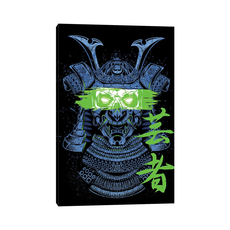 Crossed Out Samurai Warrior by Alberto Perez - No Frame Gallery-Wrapped Canvas Giclée on Canvas, 101.6cm H x 66.04cm W