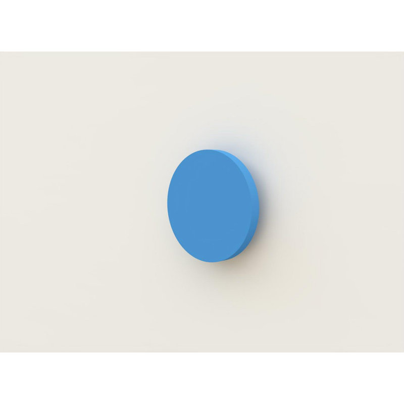 Szn01 bedside table, white, blue handle