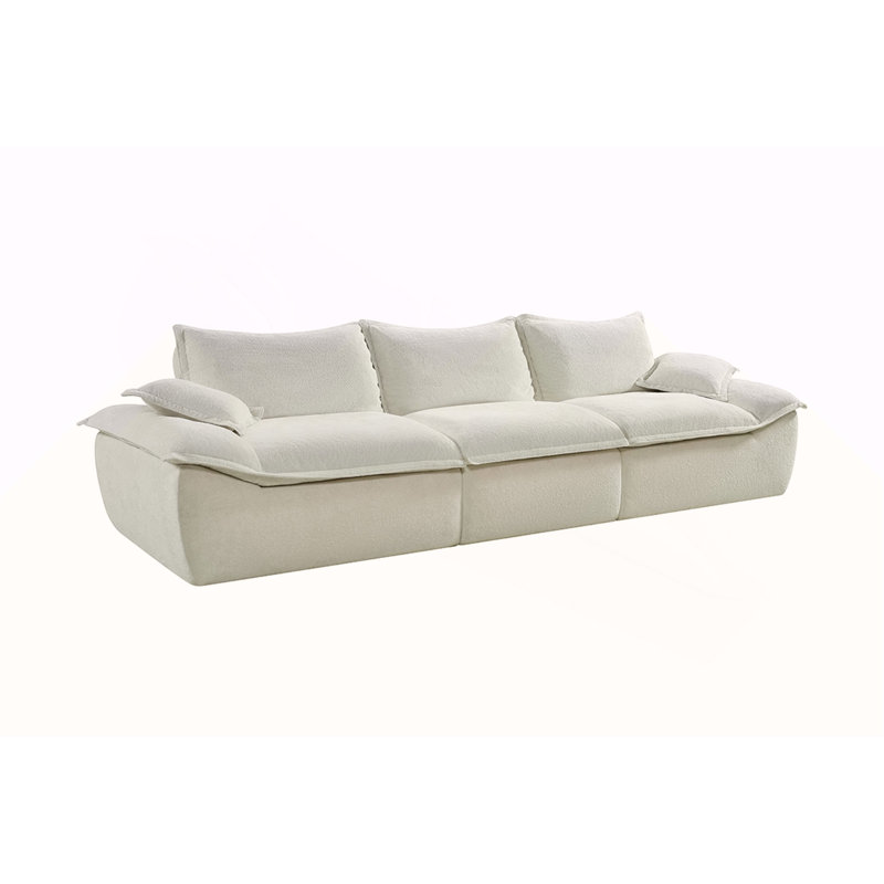128 inch Compress Sofa-Beige