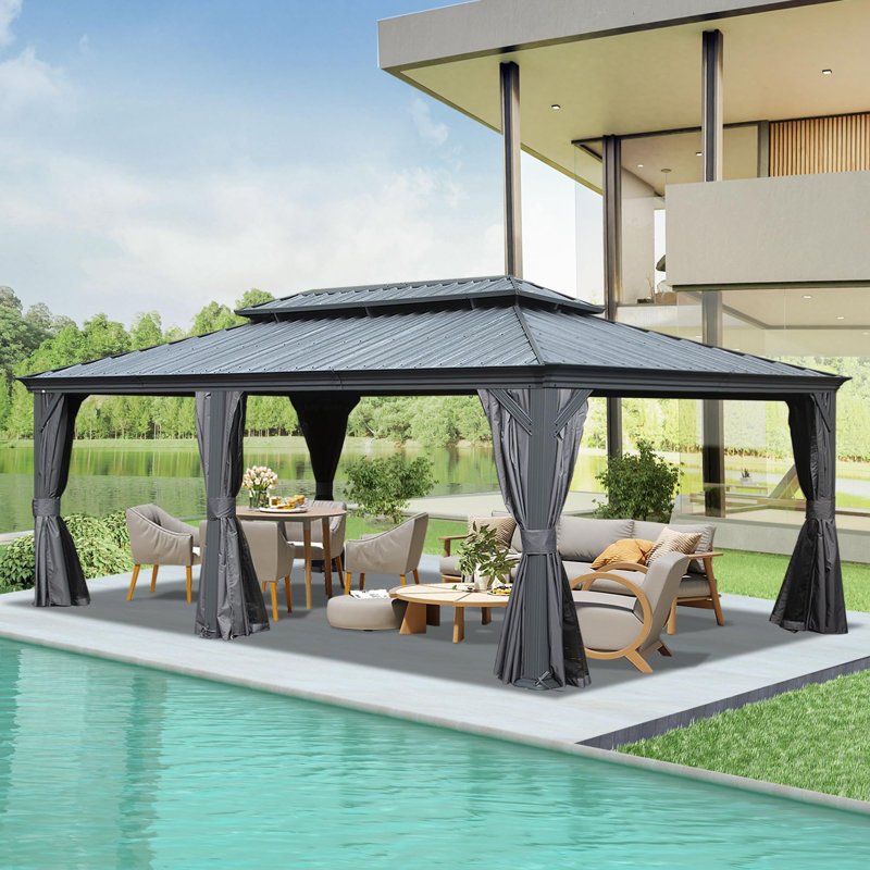 Abri extérieur en métal pour patio
