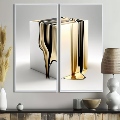 Exeter - Gold Wall Art 2 Pieces