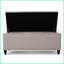 Repose-pieds avec rangement et siège rembourré Rangement spacieux | Blé | Tissu-1690653822