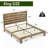 Platform Bed Frame King Size In Solid Wood