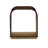 Houston Curved Modern End Table - Walnut