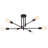 Eiren 6-Light 27.56'' Dimmable Sputnik Chandelier Modern Linear Semi Flush Mount Ceiling Light-739121766