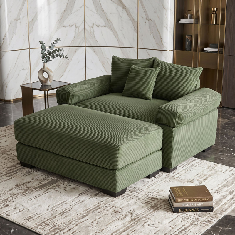 Canapé Corduroy, Vert