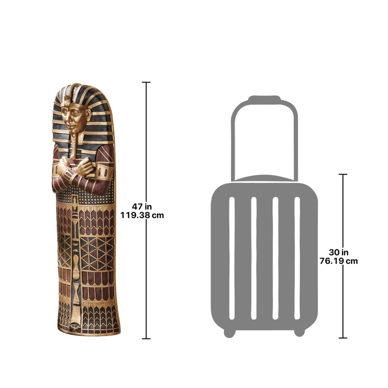 King Tut Sarcophagus Wall Sculpture