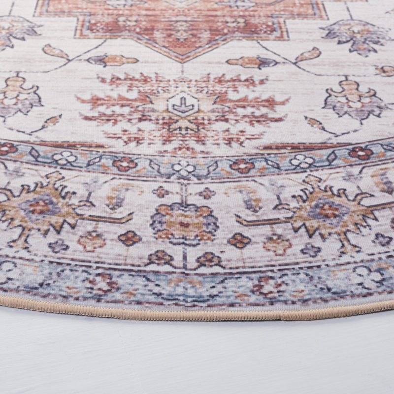 Tucson Performance Machine Washable Oriental Rug, Round 6'